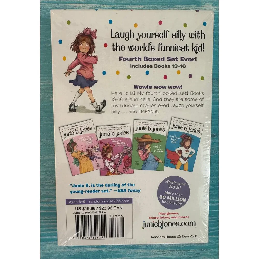 Junie B Jones 4th Boxed Set Ever Books 13-16 Brand New Sealed